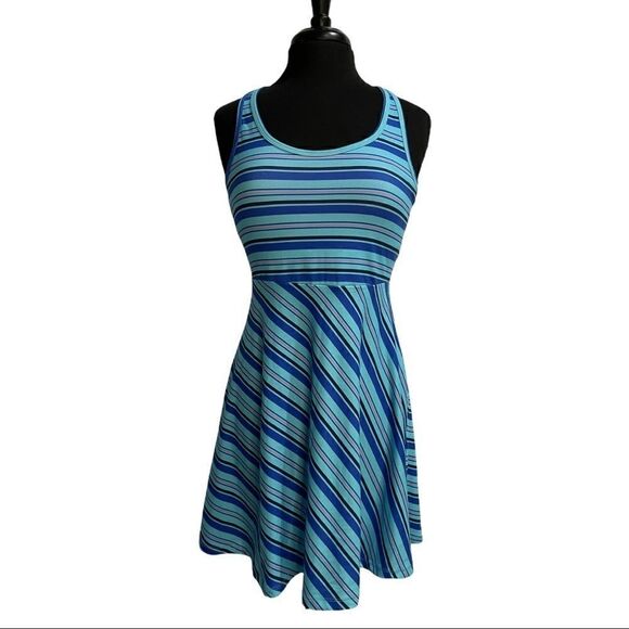 Tehama Striped Racerback Athleisure Dress Sz S - Picture 1 of 12